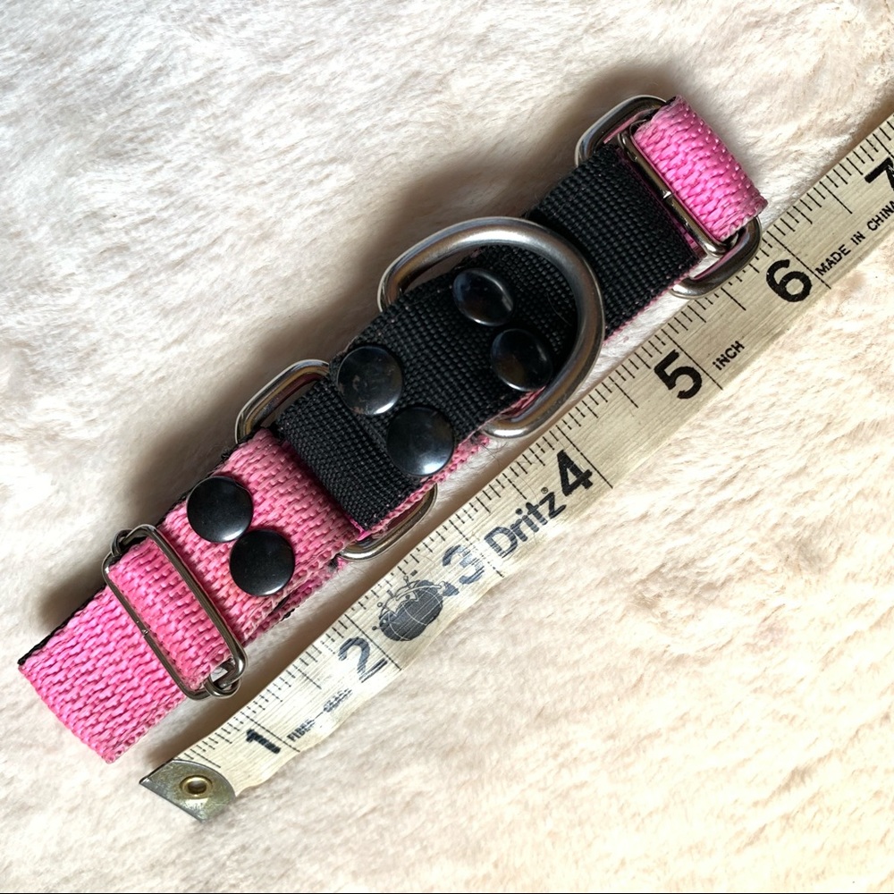 Dog collar Martingale Medium pink/black - Picture 3 of 9